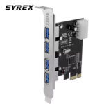 هاب 4 پورت USB3 سایرکس SYREX مدل SX-UB43E