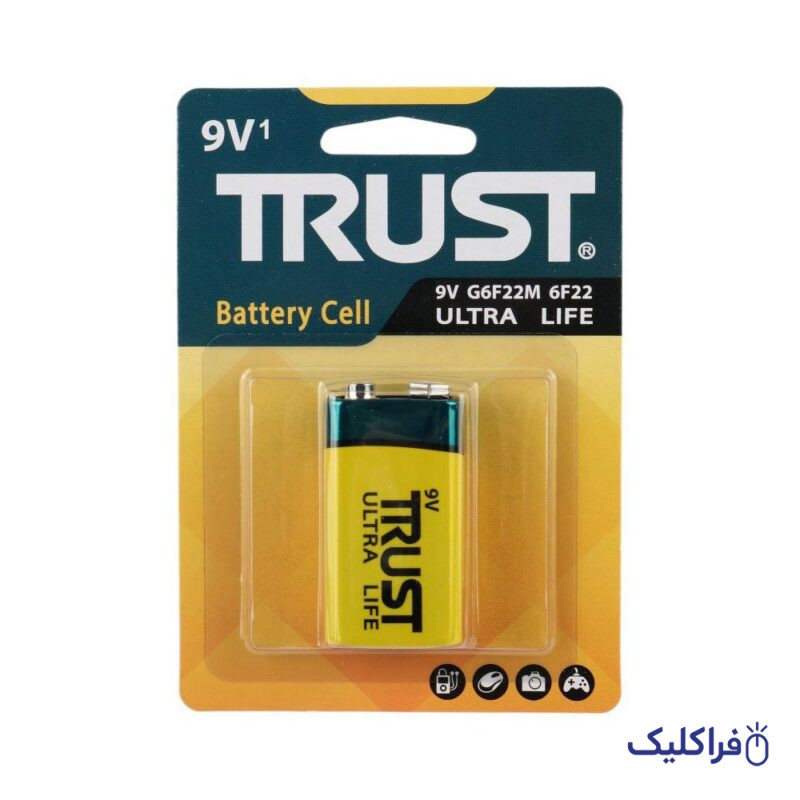 باتری کتابی 9 ولت تراست
